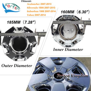 OEM # Tapas Centrales de Rueda de Repuesto 9599317 de 185 mm de ABS para Camioneta Silverado/Avalanche/Suburban/Tahoe Sierra 1500 2007-2014 - Product Image 3