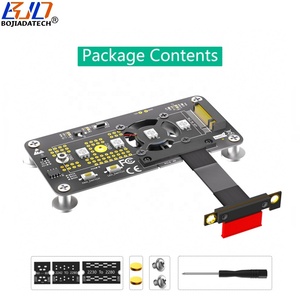 PCIe X1 PCI-E 3.0 1X zu NGFF M.2 Key-M SSD Adapter Datenverlängerungskabel 5CM + Lüfter für 2280 <span class=keywords><strong>M2</strong></span> NVME SSD - Product Image 6