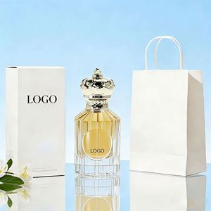 Customized Design High Popularity Luxury 50ml <b>Empty</b> Vintage Pretty Perfume Bottle Promotional <b>Gift</b> White <b>Box</b> Spray Cap Silk - Product Image 2