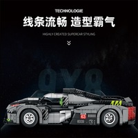 Reobrix11031 Supercar 9X8 Voiture de Course Modèle de Blocs de Construction Éducatifs à Assembler Personnalisation Individuelle Kits de Blocs de Construction MOC