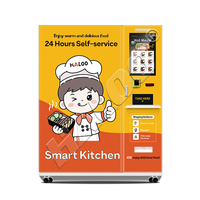 Haloo Distributeur automatique fournisseur Haloo Paiement multiple Écran tactile de 49 pouces Boîte de restauration rapide réfrigérée Distributeur automatique de repas dans le fabricant