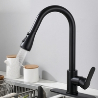 Robinet mélangeur d'eau chaude et froide moderne SAMTOU avec rotation à 360 degrés, évier en acier inoxydable, robinet de cuisine extractible