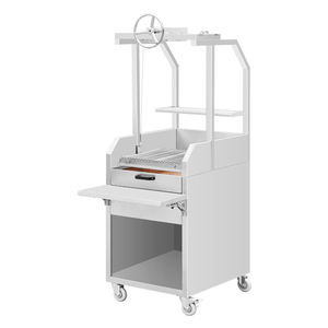 304 Acero inoxidable Horizontal ajustado doble parrilla asador carbón barbacoa máquina brasileña <span class=keywords><strong>Gaucho</strong></span> barbacoa - Product Image 5