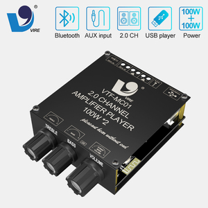 Module d'amplificateur de puissance numérique double canal 100W + 100W classe D stéréo <span class=keywords><strong>Bluetooth</strong></span> 5.3 Home Theater Music Audio Amplifier Board - Product Image 1