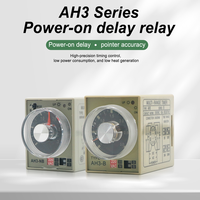 Relais temporisé à retardement scellé DC12V 24V AH3-B avec réinitialisation automatique de 0,1s à 24h pour l'automatisation industrielle