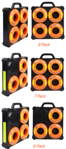 Có thể sạc lại RGB LED Cone đèn hiệu ánh sáng thiết lập cho đường khẩn cấp 6/7/8 gói Đồng Bộ tuần tự an toàn giao thông cảnh báo đèn - Product Image 6