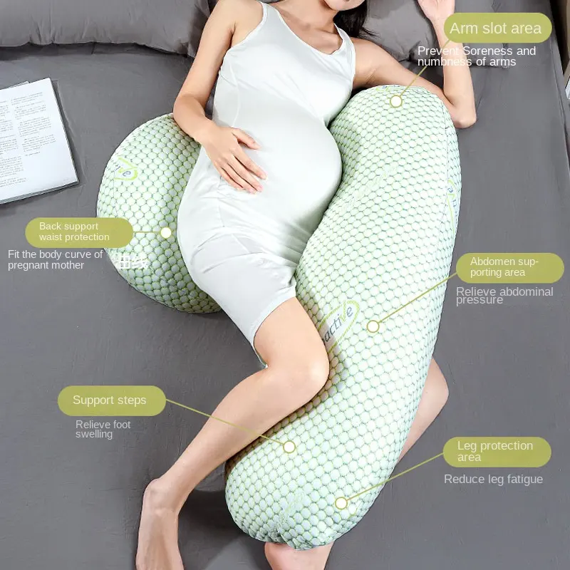 発売中100% ポリエステル妊婦ランバーサポートソフト肌に優しい枕アーティファクトケアサイドスリープピロー