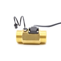 Compteur de liquide fileté 2-50L/min G1 ''Débitmètre de chauffage industriel avec roue de Turbine NTC 50K Capteur de débit d'eau à impulsions 476