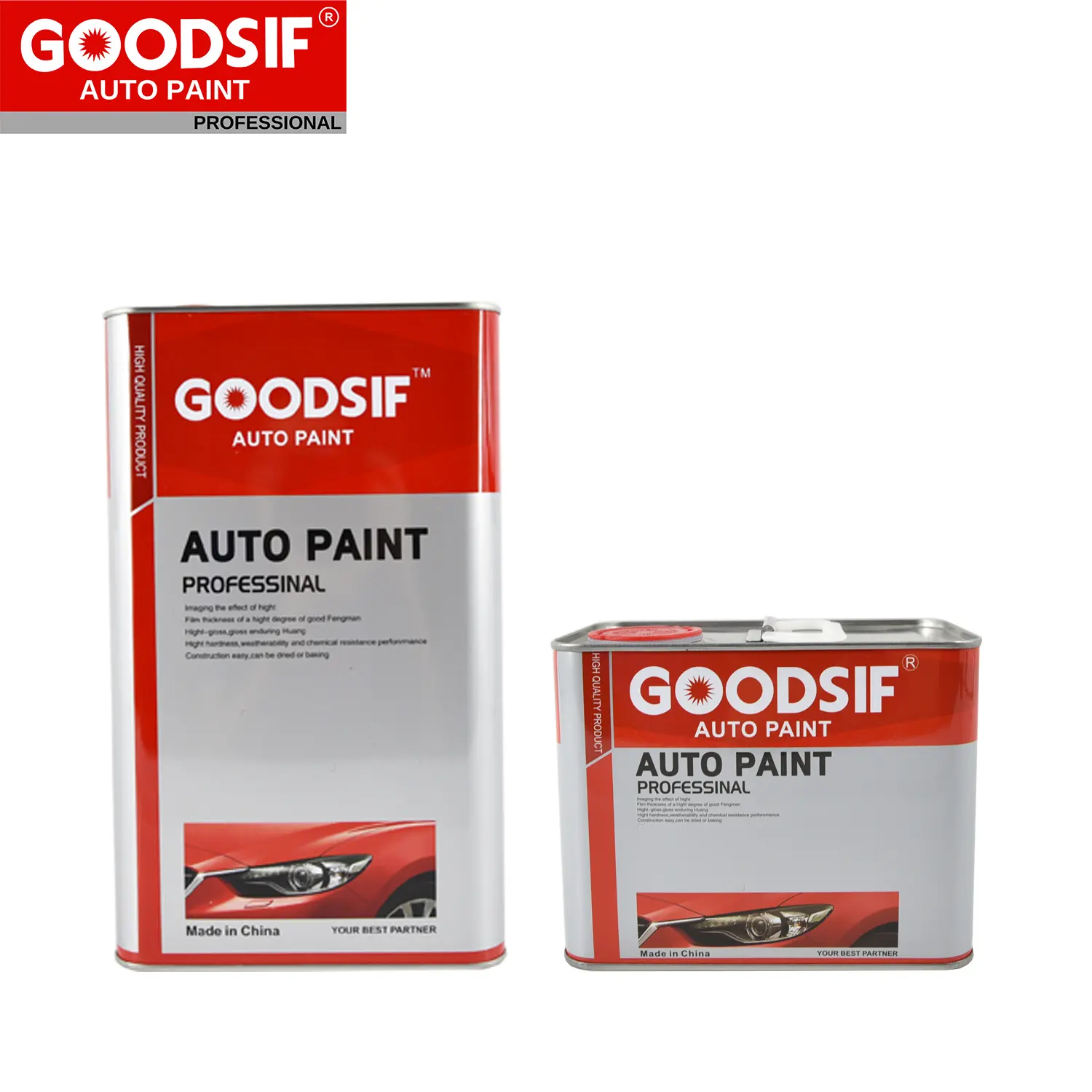 2K Acrylic Transparent Coating HS MS Clear Coat Auto Epoxy Primer GOODSIF Car Paint Varnish Factory