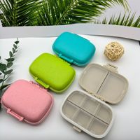 Trousse médicale portable à 8 compartiments en plastique PP, boîte de rangement segmentée pour pilules, étanche et anti-humidité, pour une utilisation hebdomadaire