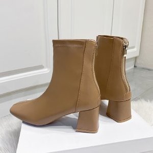 Stivali da <span class=keywords><strong>Donna</strong></span> in Pelle alla Moda, Comodi e Leggeri, Stivali con Tacco Alto in Morbida Pelle - Product Image 2