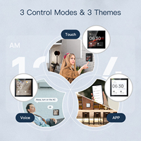 Contrôle central intelligent Wifi avec écran tactile de 4 pouces, contrôlé par l'application Tuya, avec Alexa intégré