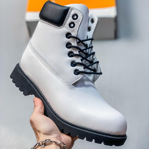 Botas de Tobillo de Cuero de Lujo para Hombre, Diseño de Alta Gama, Impermeables, con Cordones, Estilo Workwear, para Exteriores y Uso Casual - Product Image 3