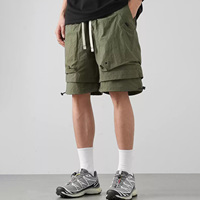 Shorts en nylon personnalisés pour hommes, shorts de sport à séchage rapide, shorts cargo pour hommes, shorts de sport amples
