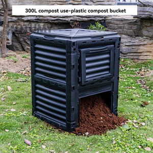 Nouvelle Bac à Compost en <span class=keywords><strong>Plastique</strong></span> et Boîte pour Jardin, Pépinière, Feuilles Tombées, Engrais Organique, Fermentation - Garantie 1 An - Product Image 2