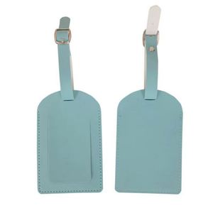 Etiqueta de equipaje de cuero PU suave al por mayor con soporte metálico para tarjetas de embarque y pasaportes, personalizable con logotipo y patrón de letras - Product Image 6