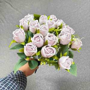 Magnifique <span class=keywords><strong>bouquet</strong></span> <span class=keywords><strong>de</strong></span> roses artificielles transfrontalières pour célébration <span class=keywords><strong>de</strong></span> mariage, <span class=keywords><strong>bouquet</strong></span> <span class=keywords><strong>de</strong></span> <span class=keywords><strong>mariée</strong></span> à 18 têtes <span class=keywords><strong>de</strong></span> roses - Product Image 6