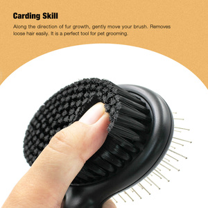 2 in 1 strumento per la cura dei peli di cane e gatto spazzola Combo per animali domestici per cuccioli a pelo lungo - Product Image 5