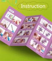 Ensemble de peinture Quilling en papier coloré jouet éducatif STEM pour enfants avec 6 bandes de couleurs