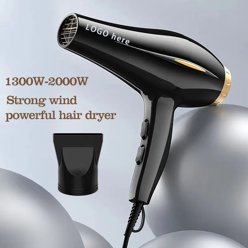 2000W high speed powerful 130000rpm quick dry hair dryer for home hotel outdoor