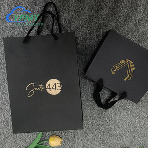 Độc đáo tùy chỉnh in logo của riêng bạn trắng nâu kraft Quà Tặng thủ công mua sắm túi giấy với xử lý - Product Image 1