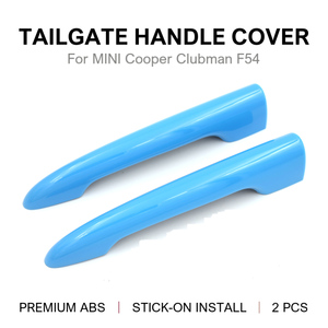 Pour MINI Cooper F54 Clubman, couvre-poignée de hayon en ABS, garniture adhésive, couleur unie, 9 couleurs, 2014-2023, Carwoman, vente en gros - Product Image 5
