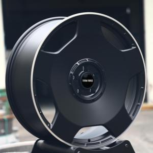 Rines Forjados TITAN FORCE 19x8.5 19x9.5 5x112 5x130 en Negro Mate para <span class=keywords><strong>Mercedes</strong></span> Benz C63S W205 W211 W213 W221 W447 <span class=keywords><strong>Maybach</strong></span> - Product Image 3