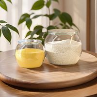 Conteneur à riz en plastique transparent hermétique, pot de stockage alimentaire de cuisine, boîte de conservation anti-poussière avec couvercle en forme d'écorce de mandarine