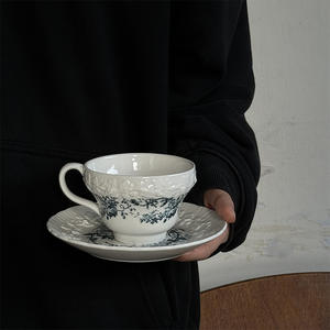 Tasses et assiettes en céramique classiques de luxe, tasses à café, tasses à latte art, tasses à thé de l'après-midi - Product Image 4