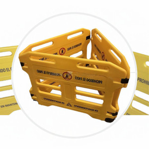 ポータブルテレスコピックプラスチック折りたたみ構造警告フェンス交通障壁ポリマー安全バリアドアエレベーターメンテナンス - Product Image 5