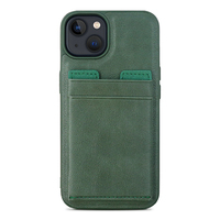 Etuis de téléphone porte-cartes en cuir robuste avec support pliant pour iphone 15 pro max téléphone original