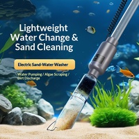 Outil de changement d'eau pour aquarium, nettoyeur d'eau électrique automatique à amorçage automatique, appareil pour nettoyer les excréments, le sable, pompe à eau