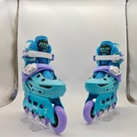 Patins à roulettes plats pour enfants, garçons et filles, spéciaux club, multifonctionnels, en matériau PU/PP, à roues simples