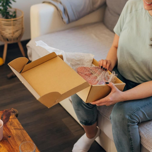 Tùy chỉnh in thiết kế màu xanh Quà Tặng Bao bì hộp các tông vận chuyển đồng bằng sóng bưu phẩm hộp giấy - Product Image 6