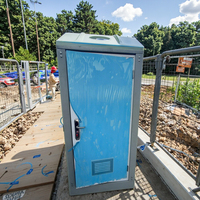 Systèmes de toilettes mobiles écologiques portables en panneaux sandwich modernes et durables, sans eau, pour lieux publics, garantie 5 ans, installation facile
