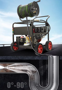 Novo Design Lavadora De Alta Pressão 250bar 50lpm Fluxo Heavy Duty Gasolina Óleo De Esgoto Dreno De Óleo De Cozinha Limpador - Product Image 2