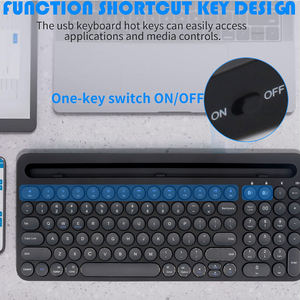 Clavier sans fil rechargeable Bluetooth Teclados pour tablette Clavier portable rétroéclairé pour tablette iPad téléphone - Product Image 2