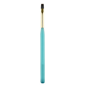 Pinceaux à ongles personnalisables, doux et non pelucheux, poils en nylon importés, manche turquoise, ensemble d'outils professionnels pour la décoration des ongles - Product Image 5
