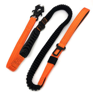 Heavy Duty Bungee <span class=keywords><strong>Dog</strong></span> Leash <span class=keywords><strong>Nylon</strong></span> Tactical <span class=keywords><strong>Dog</strong></span> <span class=keywords><strong>Collar</strong></span> y juego de correa con Clip de hebilla de seguridad para coche <span class=keywords><strong>Collar</strong></span> de plomo para perros medianos y grandes - Product Image 6