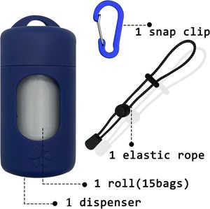HuamaohengchunDog Poop Bag Dispenser for Leash with <b>Snap</b> <b>Clip</b>, Skin-friendly Texture Waste Bag Holder for Dog Walks and Cats - Product Image 2