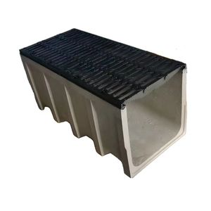 Drenaje de agua de lluvia de hormigón polímero D400 de alta resistencia con cubierta de hierro dúctil para construcción y bienes raíces - Product Image 1