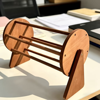 Support de rangement rotatif à 360° en bois pour pinces à cheveux, chouchous, barrettes et bandeaux, organisateur de coiffeuse
