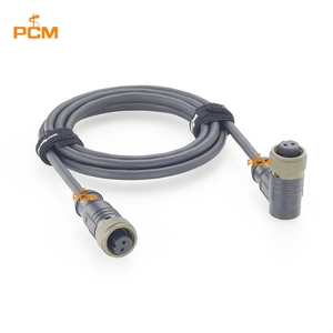 Cable MIL-C-5015 de <span class=keywords><strong>2</strong></span> pines hembra a hembra en ángulo recto, especificación militar MS3106-14S-9S para equipos de prueba de sensores industriales y acelerómetros - Product Image 5