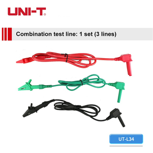 Câbles de test à pince crocodile UNI-T UT-L34 1000V compatibles avec le testeur de résistance d'isolement UT513 UT513A L43 - Product Image 2