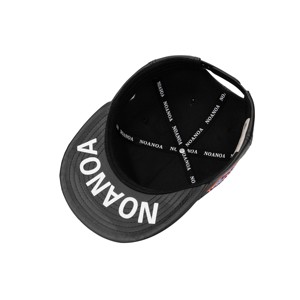 Casquette en cuir à 5 panneaux personnalisée TCAP Chine, broderie 3D en relief, casquette snapback - Product Image 4
