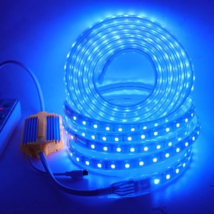 Vente en gros de bande LED souple étanche 220 V haute tension 5050 2835 avec lumière linéaire extérieure RVB monochrome colorée pour l'ingénierie - Product Image 4
