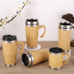 Botella de agua de madera de acero inoxidable ecológica personalizada <span class=keywords><strong>2023</strong></span> al por mayor - Product Image 2