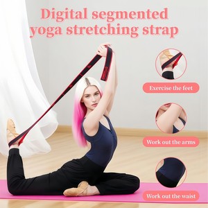 Portable Home Studio Exercise <b>Workout</b> Elastic Stretching Body Shape Lightweight Multi Loop Yoga Stretch Strap Resistance <b>Band</b> - Product Image 4