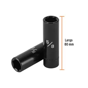 Juego de Llaves de Impacto de 6 Puntas, 6.5/8 Pulgadas de Largo, 1/2 Pulgada de Diámetro, Marca TRUPER - Product Image 1