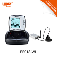 Sonar de pêche pour bateau Lucky Bait Boat FF918-WL avec écran matriciel de 3,9 pouces et boîtier de signalisation
